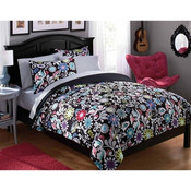 Wholesale - PARADISE BLACK QUEEN BED IN A BAG SET C/P 1, UPC: 784857600339